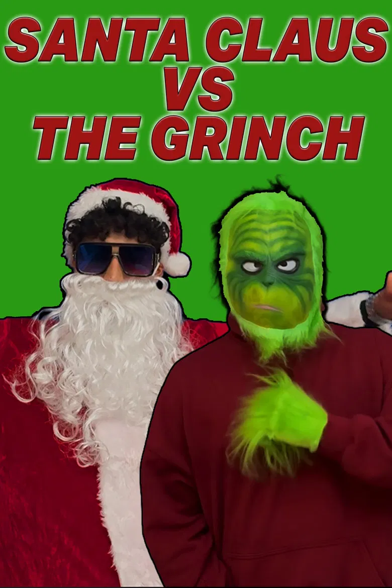 Santa Claus vs The Grinch poster background
