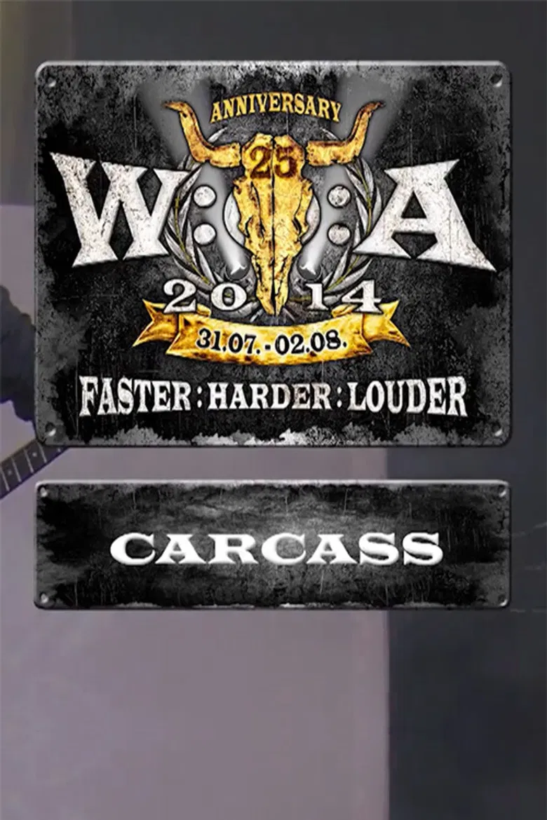 Carcass: Wacken Open Air poster background