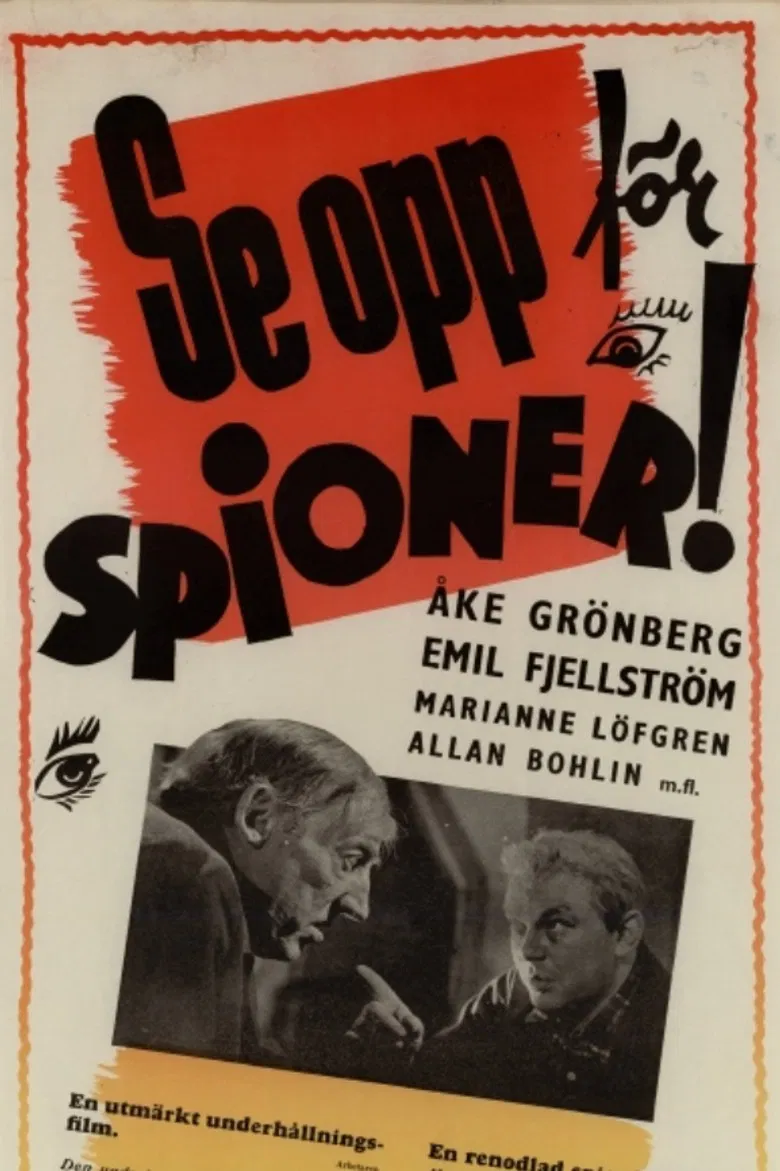 Se opp för spioner! poster background