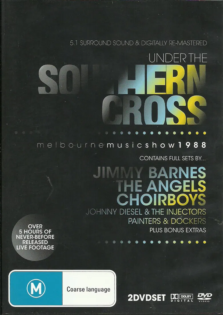 Under The Southern Cross; Melbourne Music Show 1988 poster background