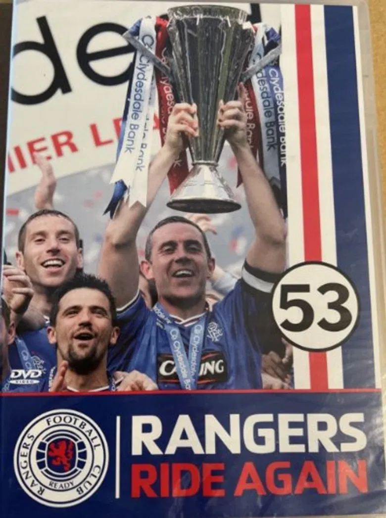 Glasgow Rangers 2009/2010 Season Review - 53 Rangers Ride Again poster background