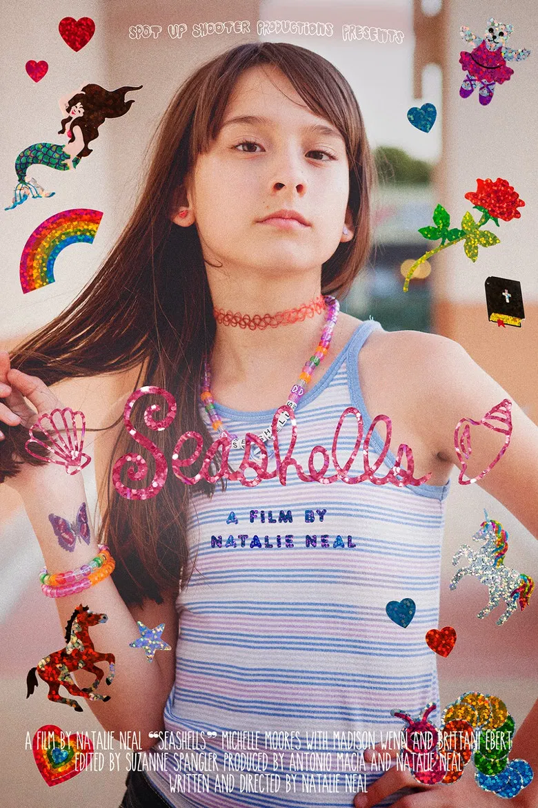 Seashells poster background