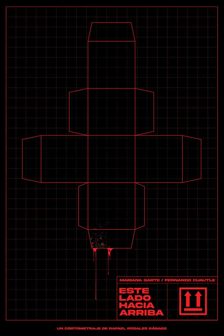 Este lado hacia arriba poster background