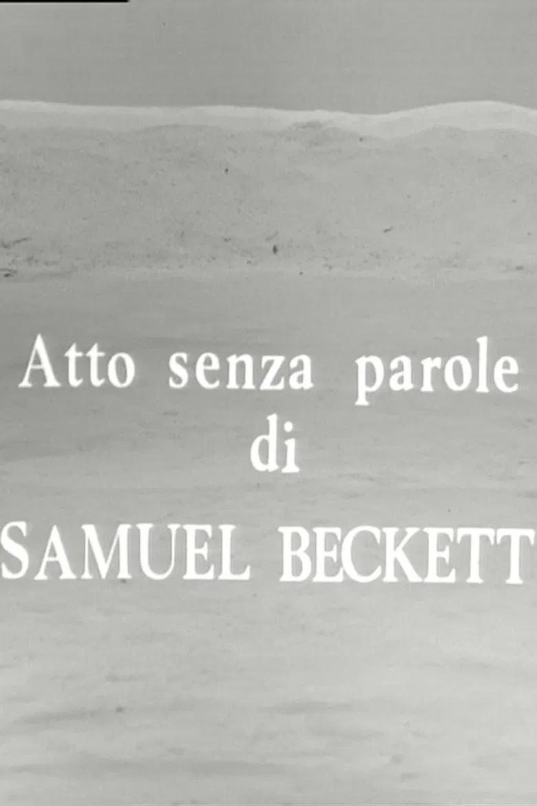 Atto senza parole poster background