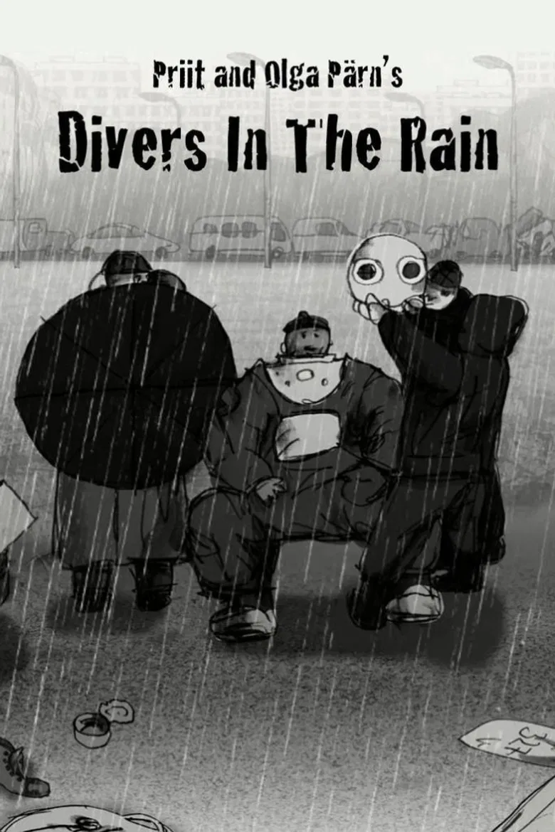 Divers in the Rain poster background