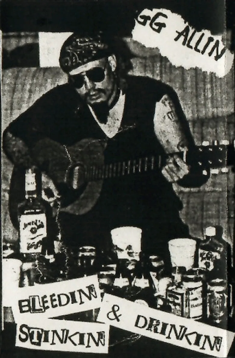 GG Allin: Bleedin', Stinkin' & Drinkin' poster background