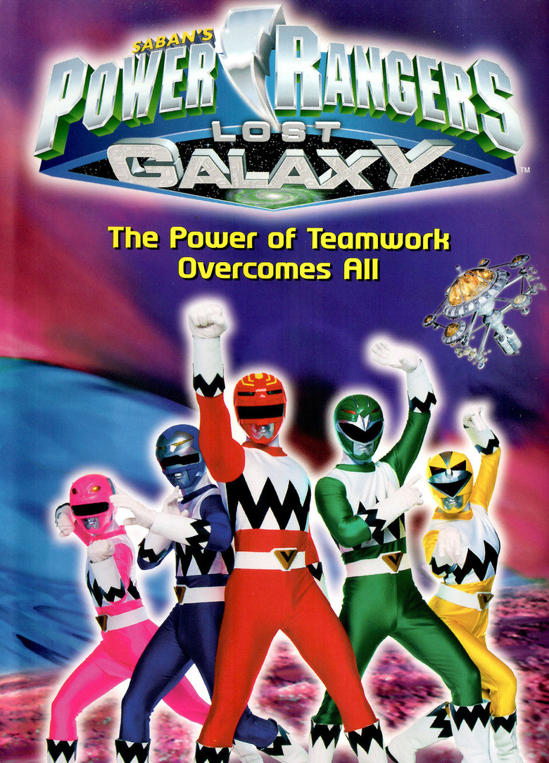 Power Rangers Lost Galaxy: The Power of Teamwork Overcomes All poster background