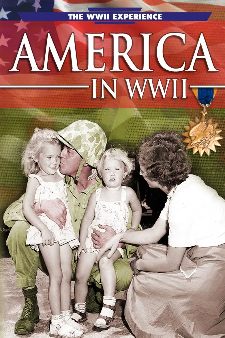 America in World War II poster background