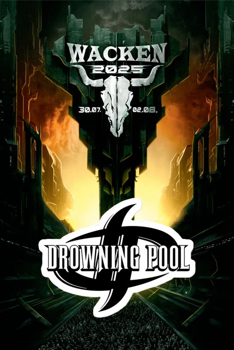 Drowning Pool Live at Wacken 2025 poster background