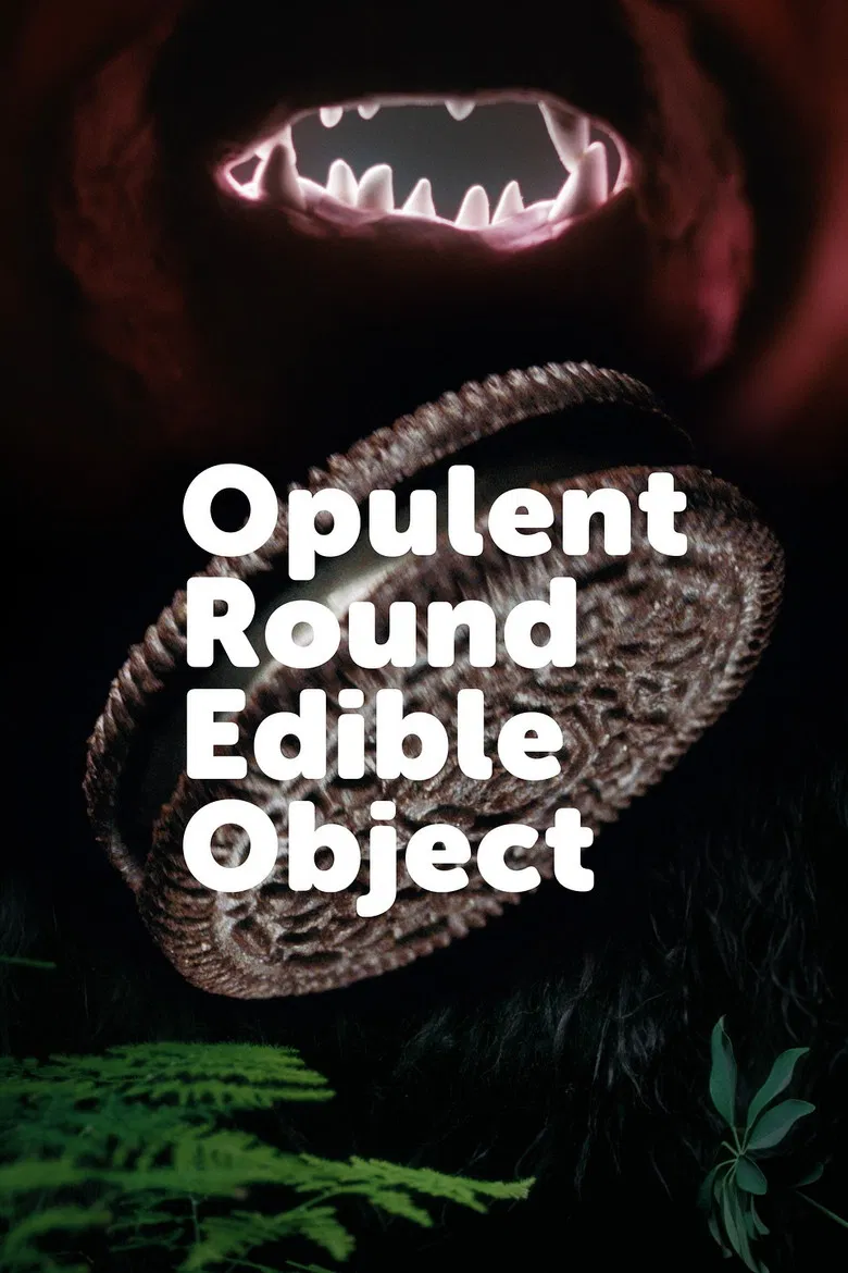 Opulent Round Edible Object poster background
