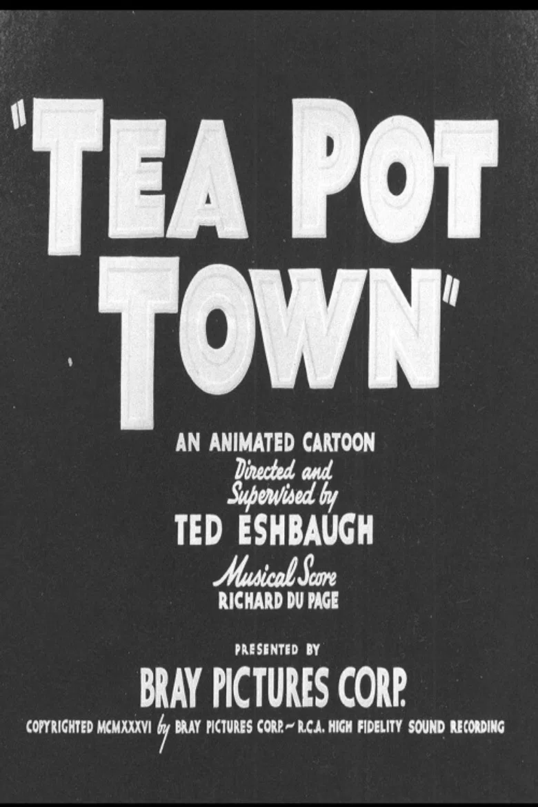 Tea Pot Town poster background