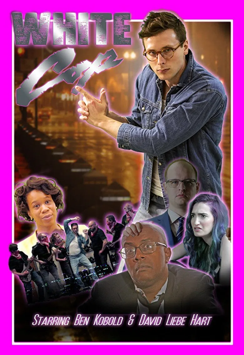 White Cop poster background