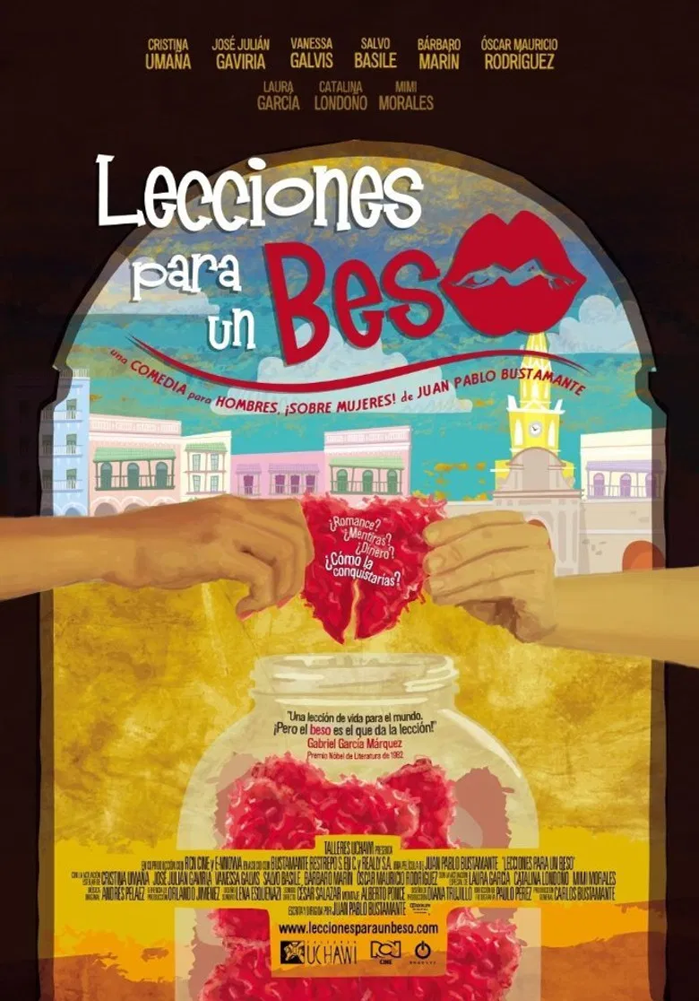 Lecciones para un beso poster background