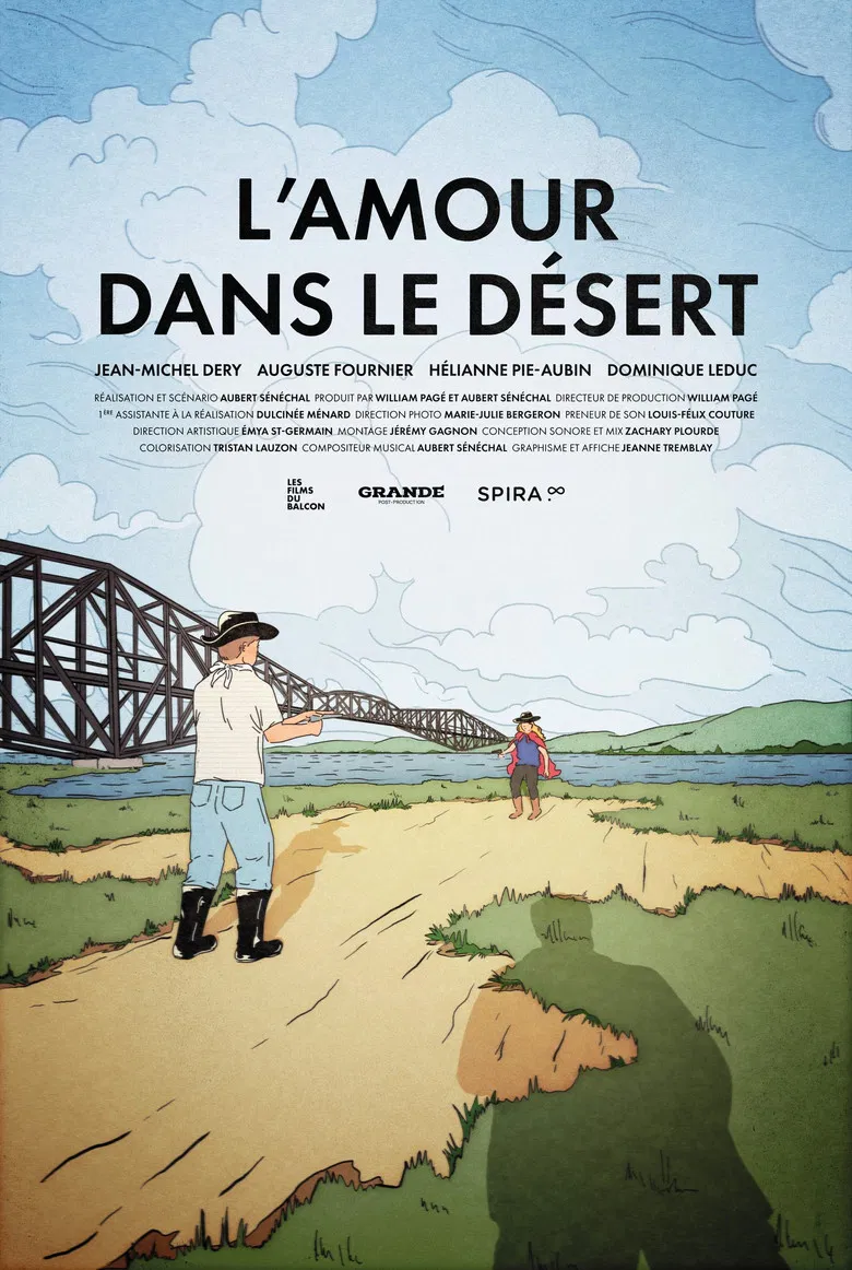 L'amour dans le désert poster background
