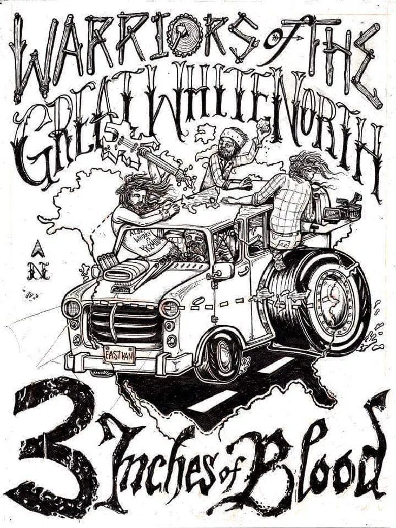 3 Inches Of Blood: Warriors Of The Great White North poster background