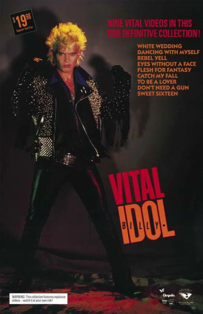 Billy Idol - VITAL IDOL poster background