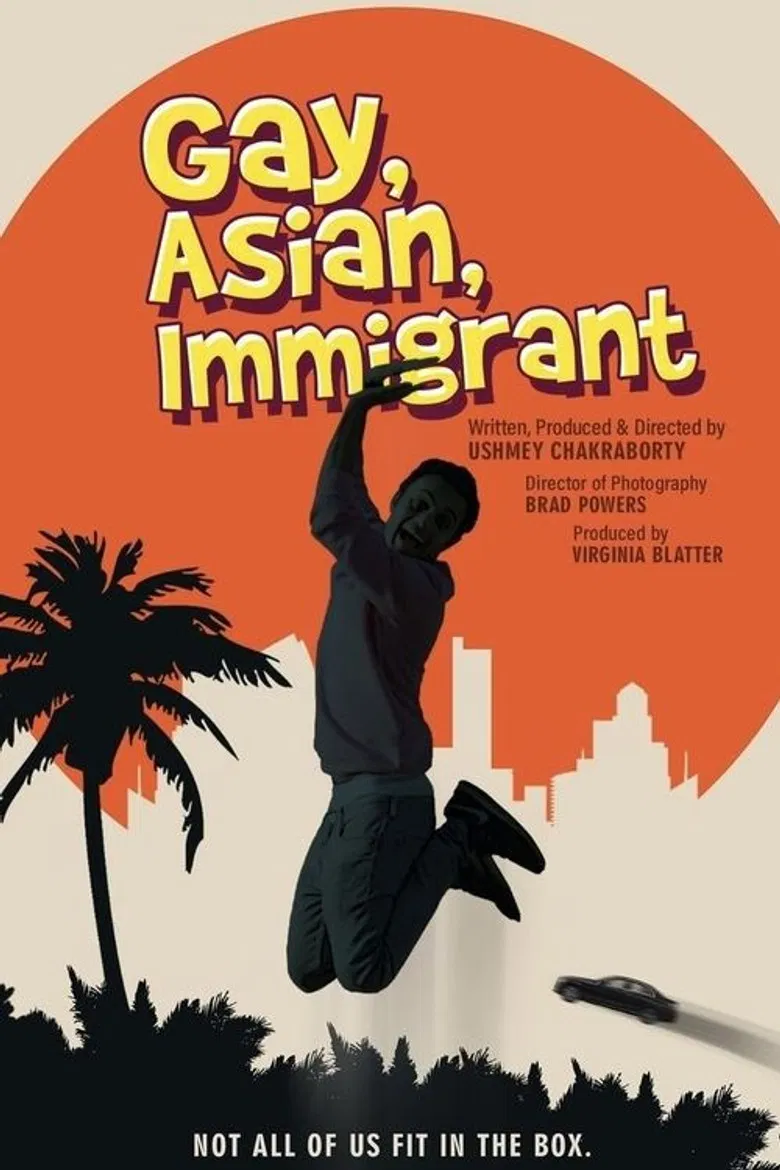 Gay, Asian, Immigrant poster background
