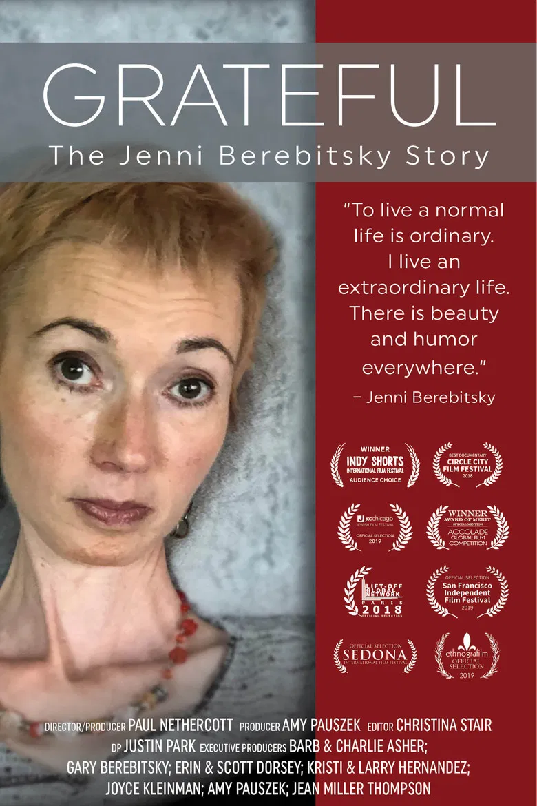 Grateful: The Jenni Berebitsky Story poster background