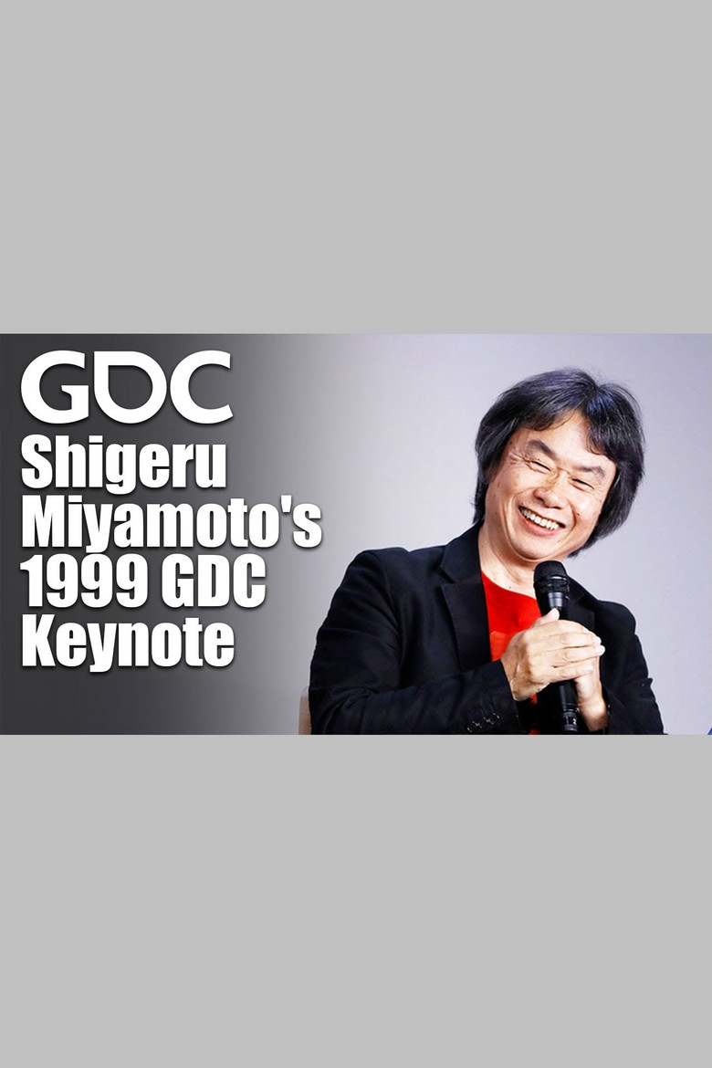 Shigeru Miyamoto's 1999 GDC Keynote poster background