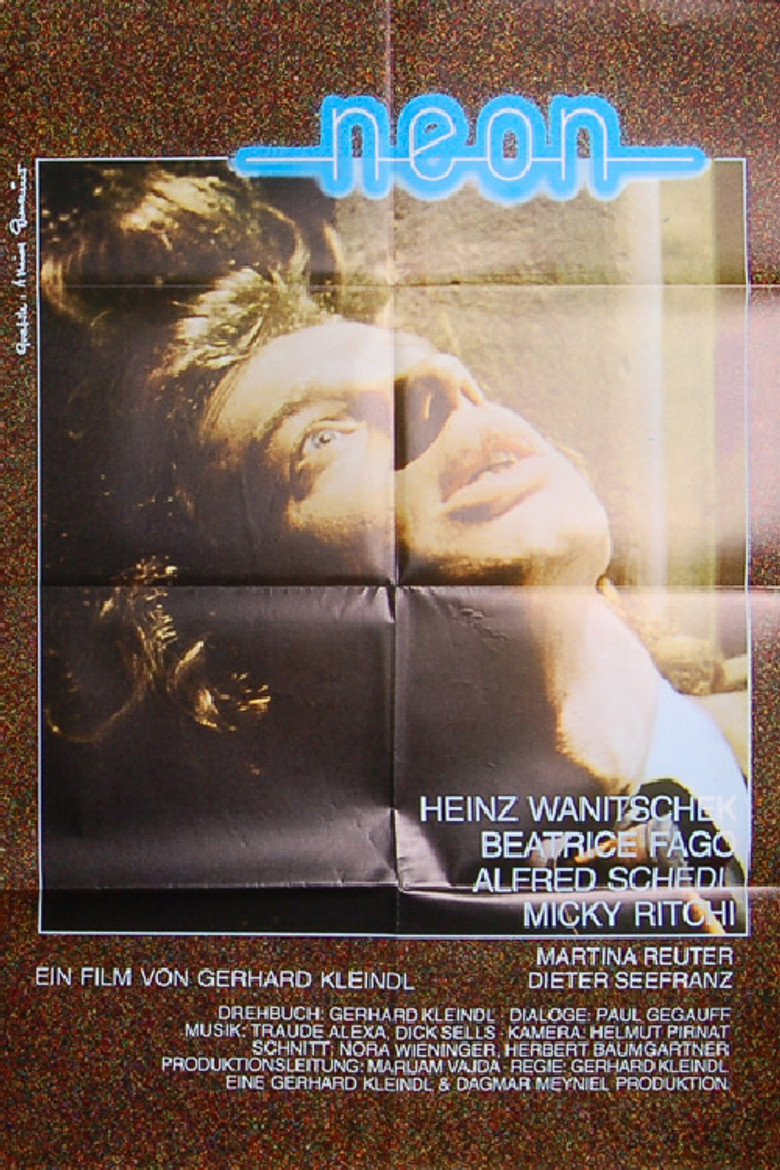 Neon poster background