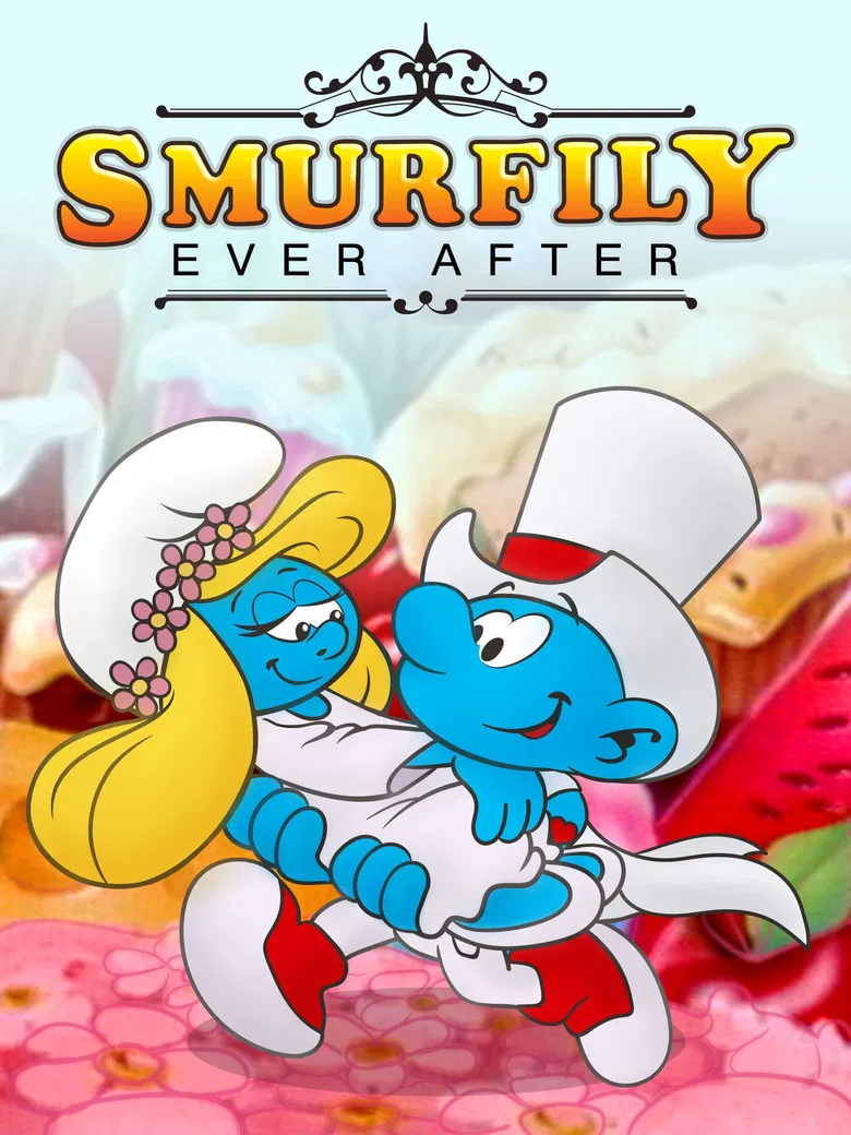 Smurfily Ever After poster background