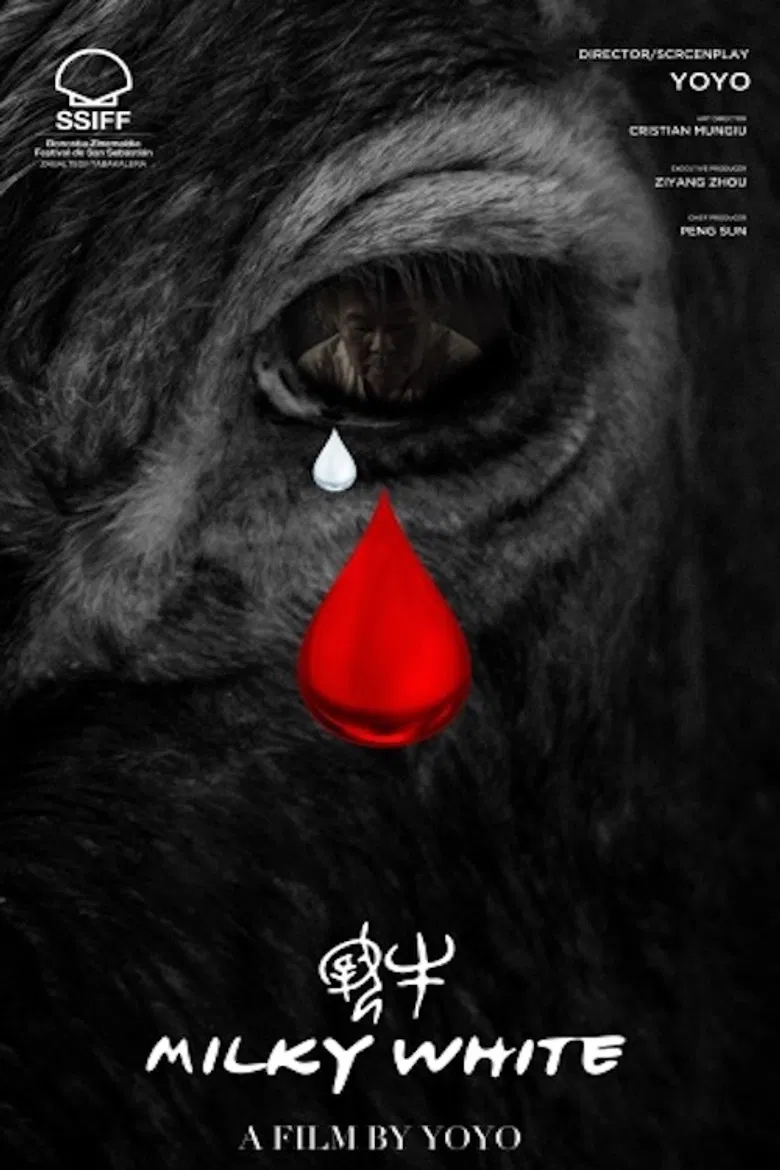 Milky White poster background