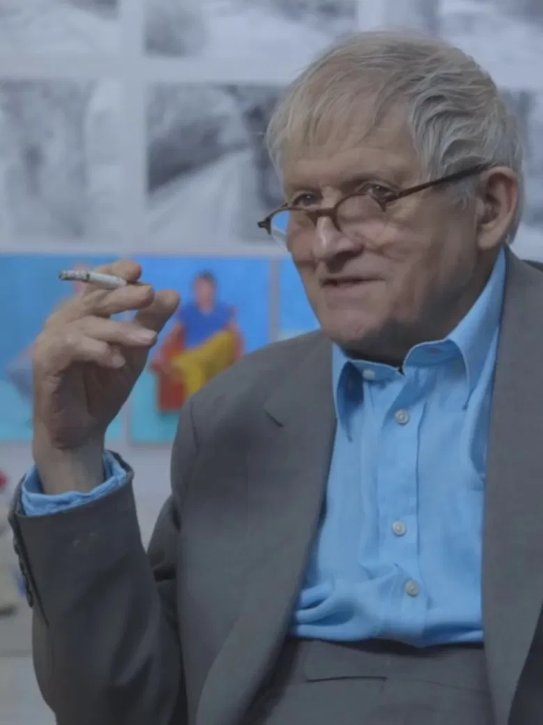 David Hockney in the Now: In Six Minutes poster background