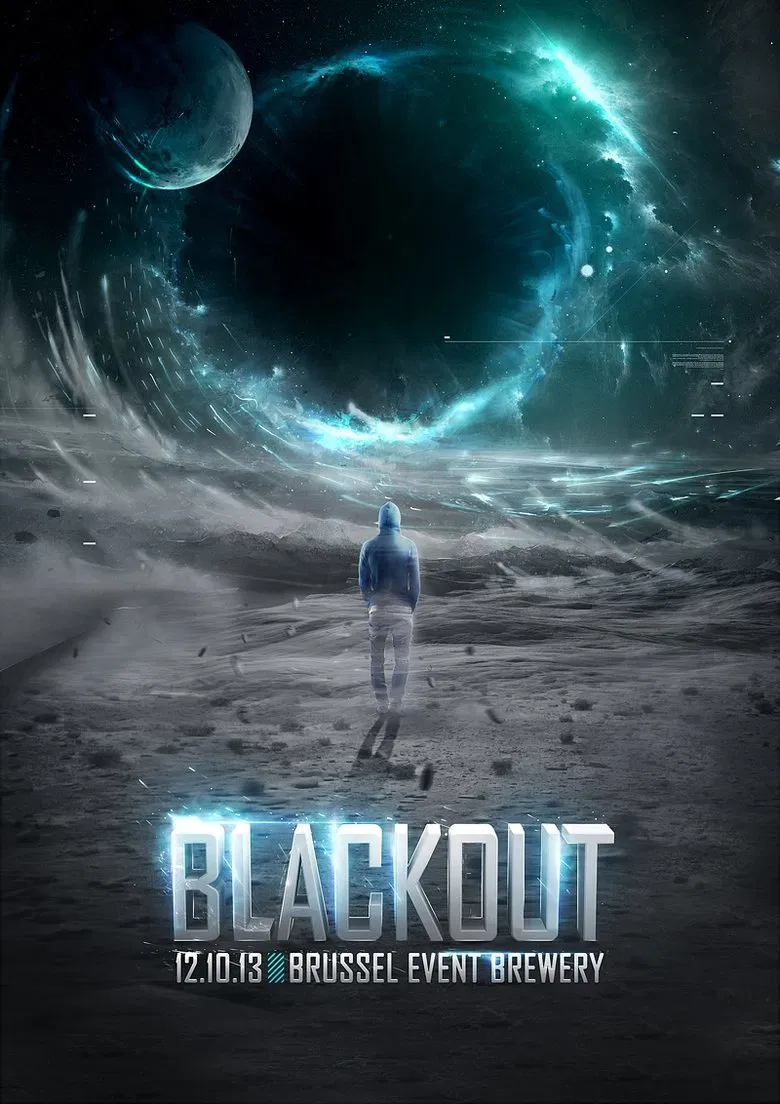 Blackout poster background