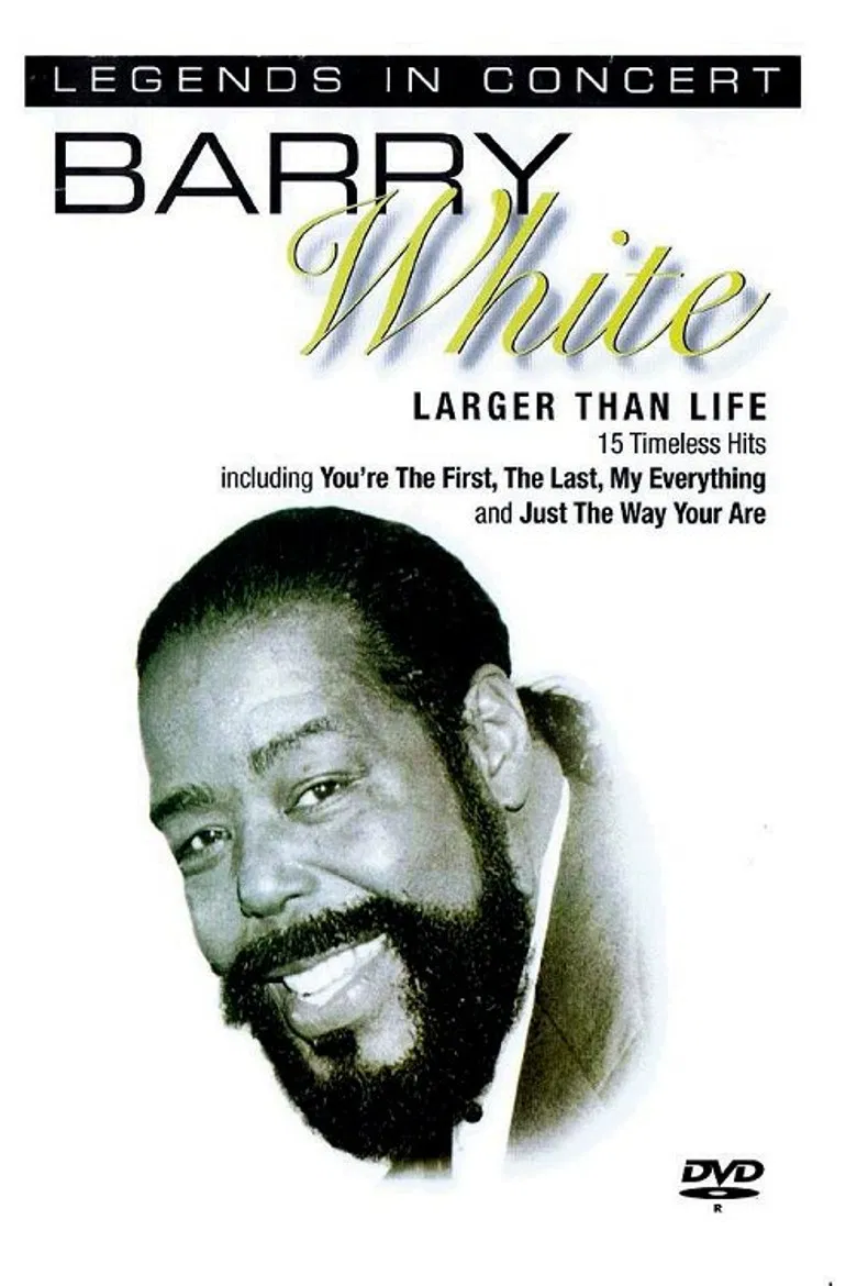 Barry White: In Concert - Larger than Life poster background