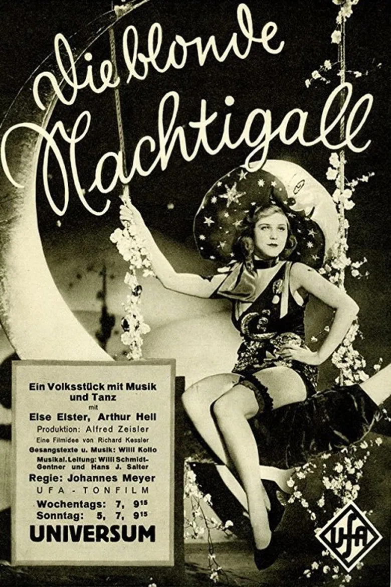 Die blonde Nachtigall poster background
