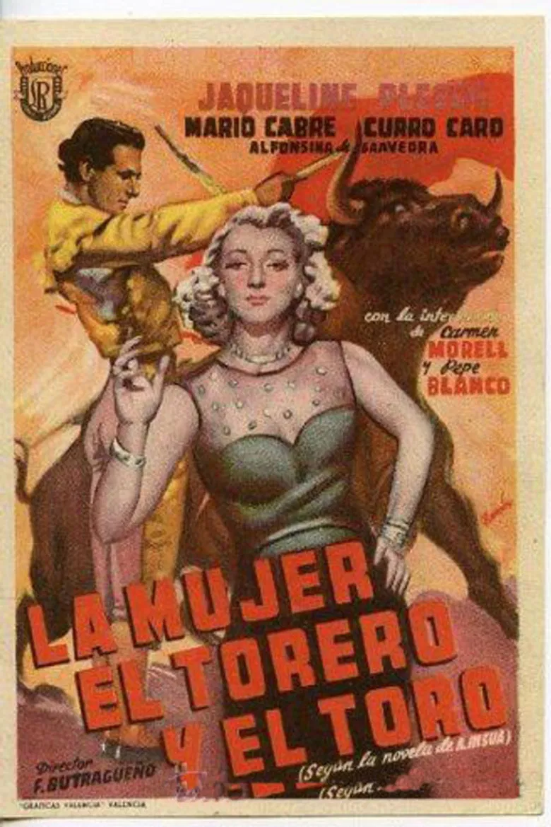 La mujer, el torero y el toro poster background