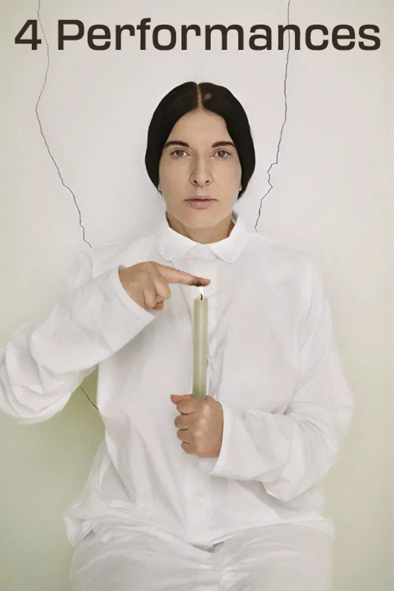 4 Performances by Marina Abramovic 1975-1976 poster background