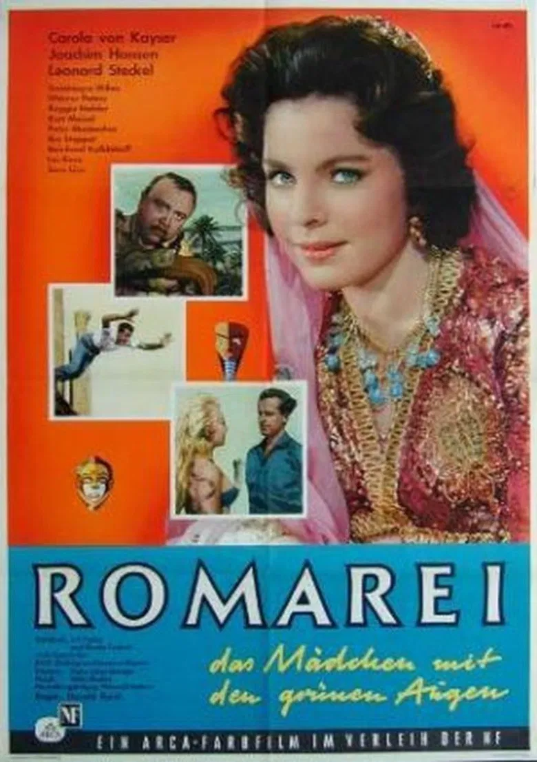Romarei, the Girl with the Green Eyes poster background