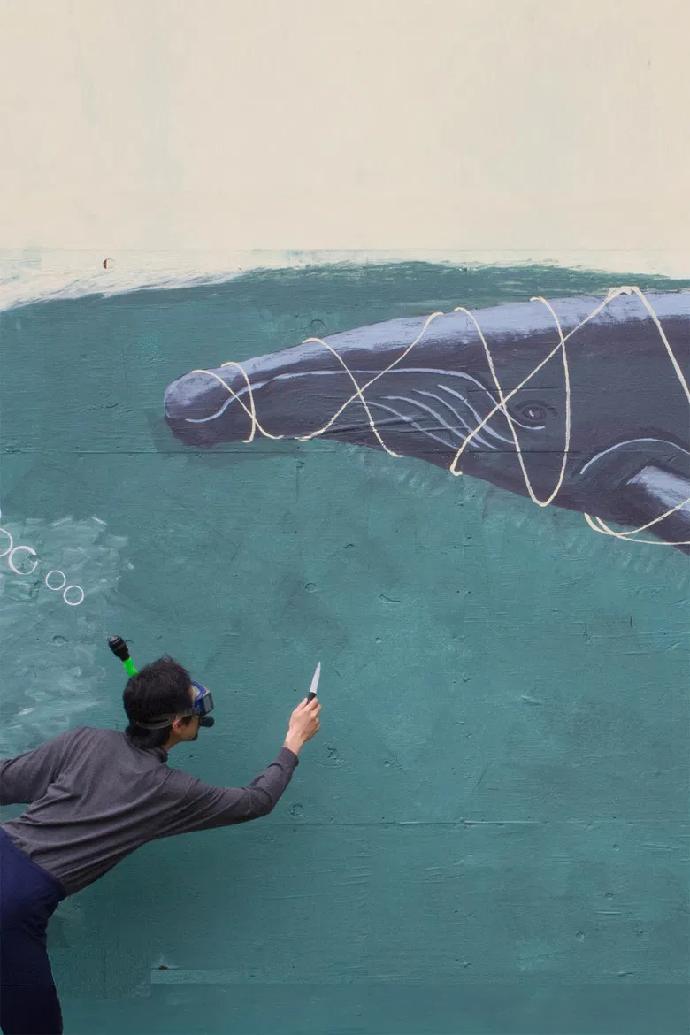 The Whale Story poster background