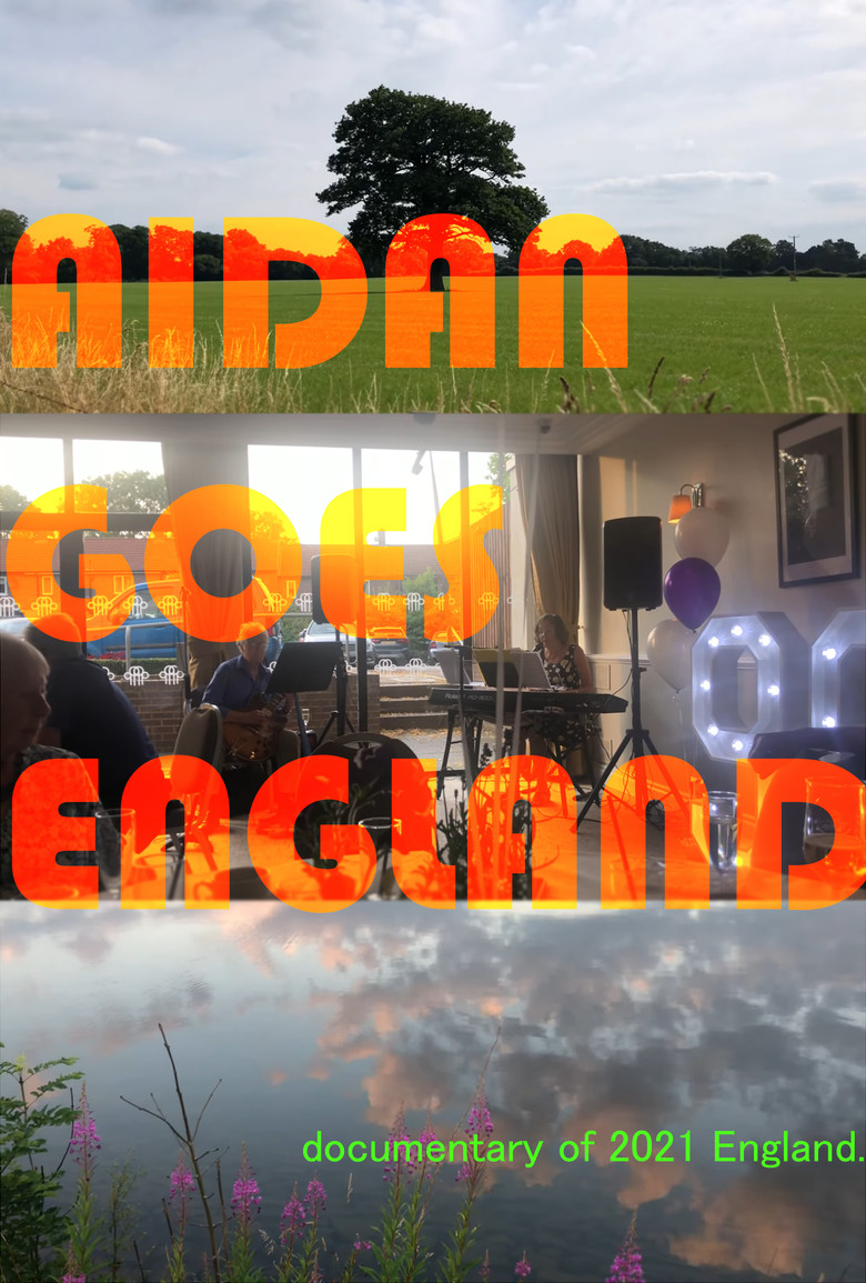 Aidan Goes England poster background