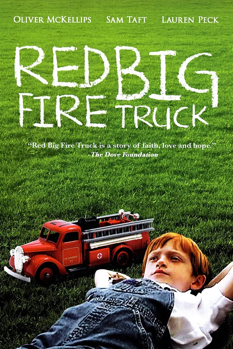 Red Big Fire Truck poster background