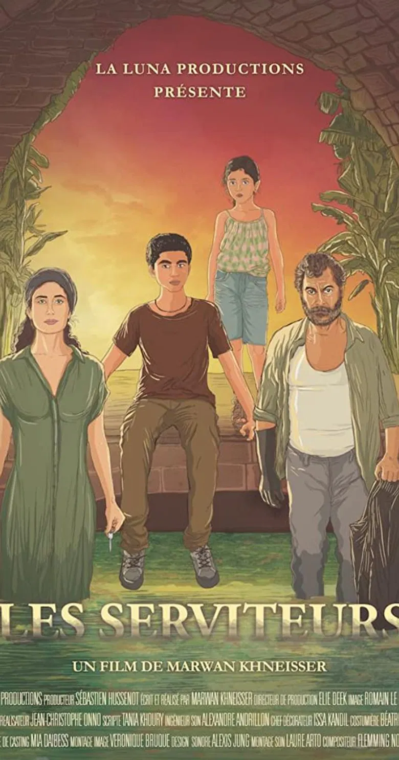 Les serviteurs poster background