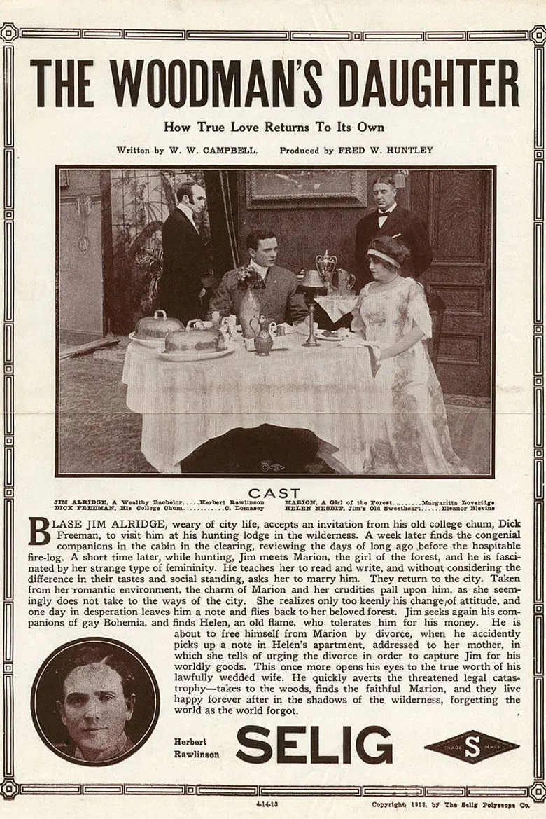 The Woodman's Daughter poster background