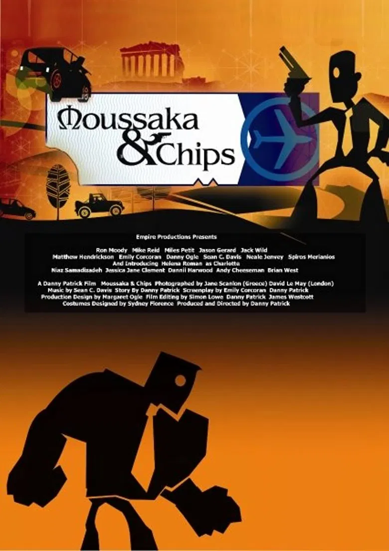 Moussaka & Chips poster background