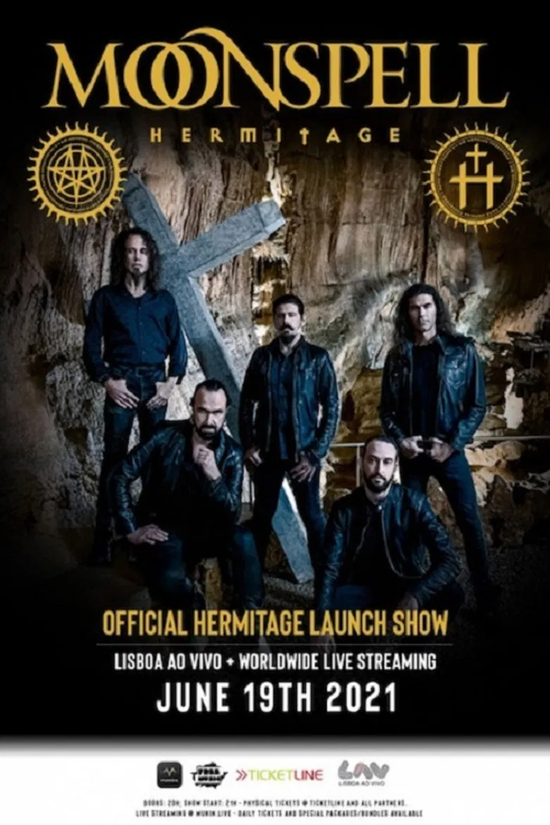 Moonspell: Official Hermitage Launch Show poster background