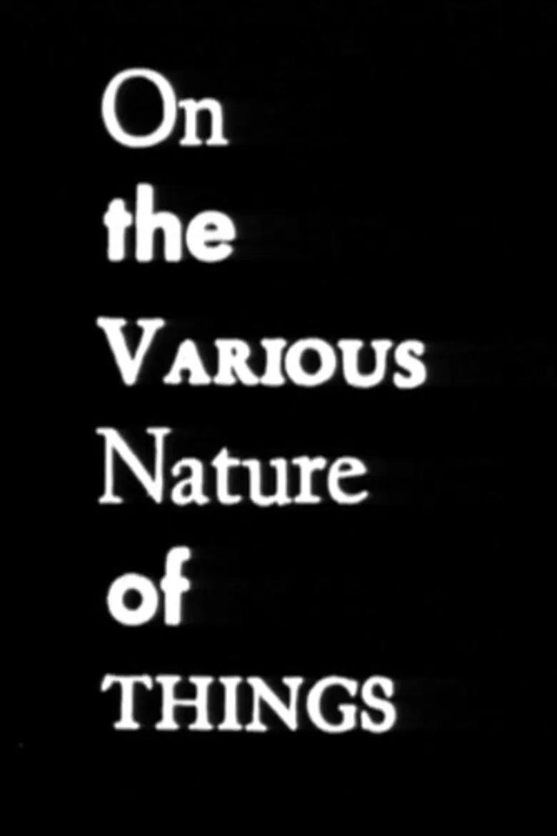 On the Various Nature of Things poster background