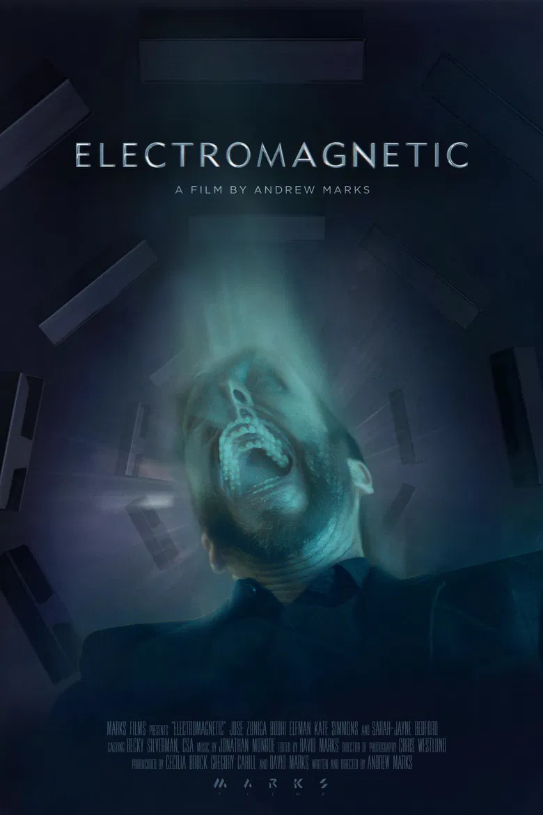 Electromagnetic poster background