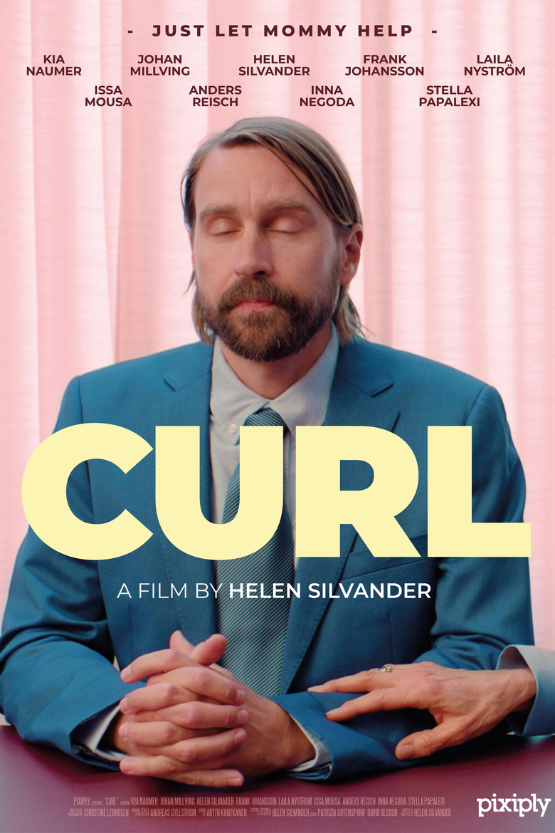 Curl poster background