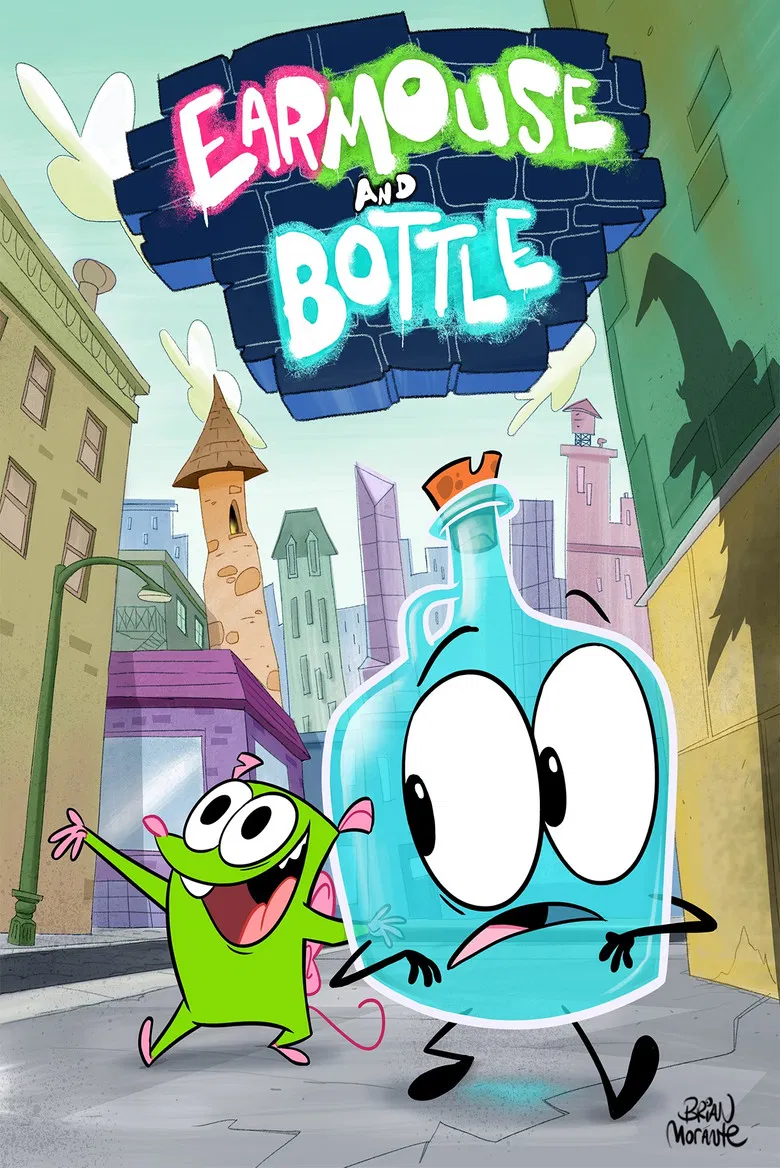 Earmouse and Bottle poster background
