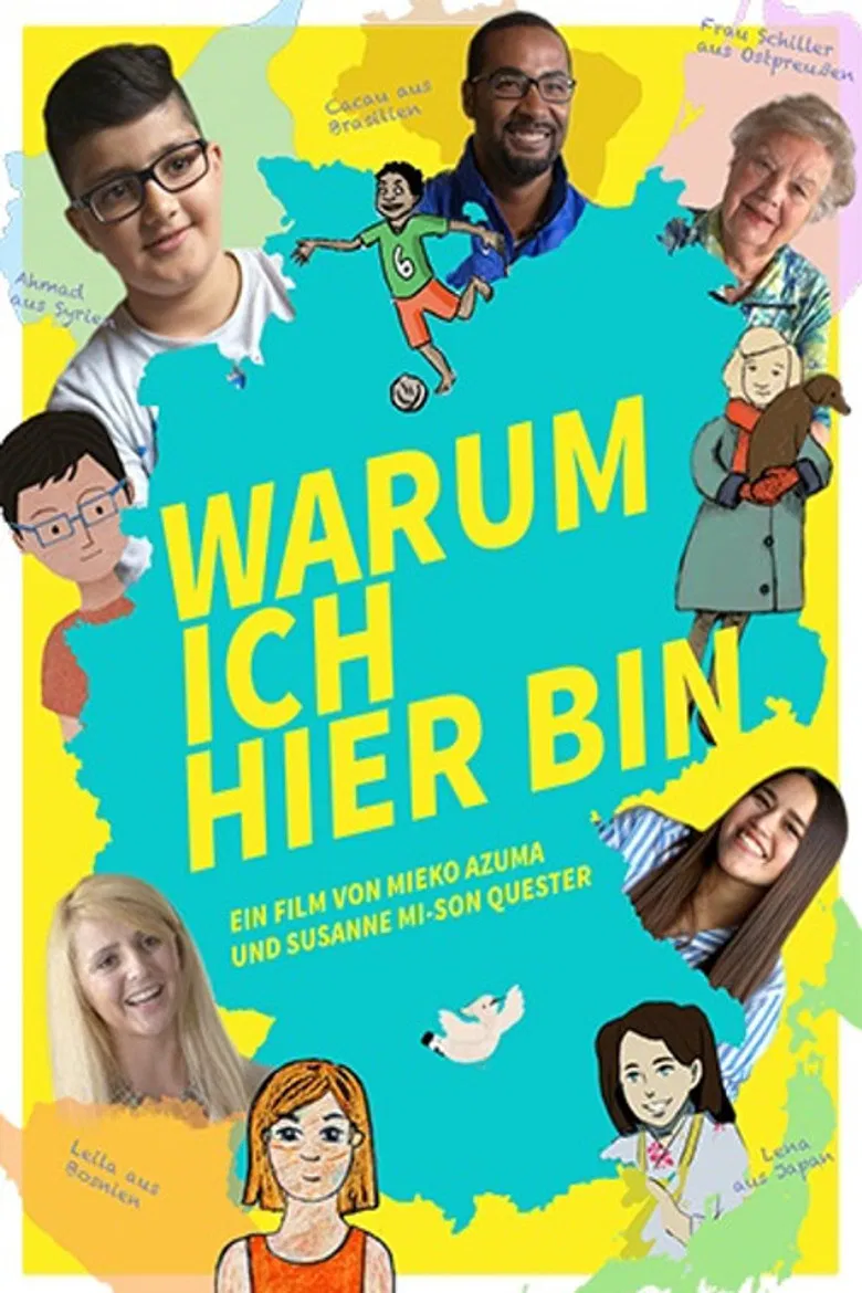 Warum ich hier bin poster background