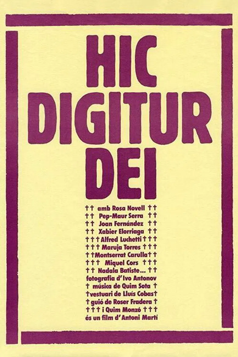 Hic Digitur Dei poster background