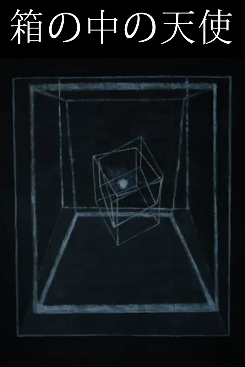Angel inside a box poster background