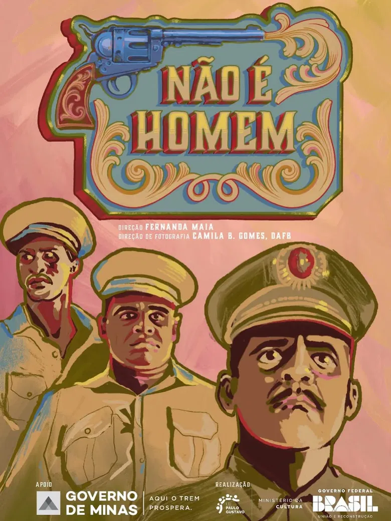 Não é homem poster background