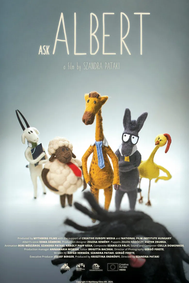 Albert szerint poster background