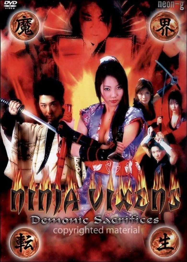 Ninja Vixens: Demonic Sacrifices poster background